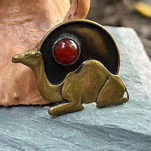 Vintage Brass Camel Pendant